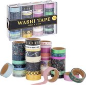 Craft Sensations Washi Tape 36pcs x 3 Meter | 36 verschillende designs | Bullet journal | Planner | Journaling | Masking tape | decoreer je kaftpapier