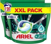 Ariel All in 1 Wasmiddel Pods + Touch of Lenor Unstoppables - 2x60 Wasbeurten - Voordeelverpakking