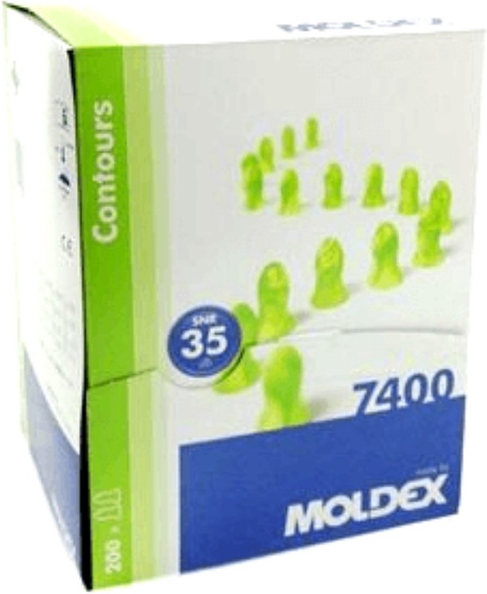Goedkoopste Moldex 740001 CONTOURS (200PR) OORDOPPEN 0401017399999 - 10 stuks - Een Kleur - One size