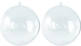 10x Boules de Noël transparentes / bricolage 7 cm - Artisanat - Les boules de Noël font du matériel de loisir / matériaux de base