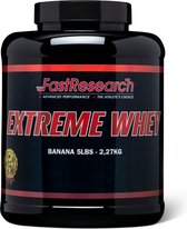 Bol.com Fast Research | Extreme Whey Banaan - 100% Whey Protein - Eiwitshake - 2270 gram - 76 doseringen aanbieding