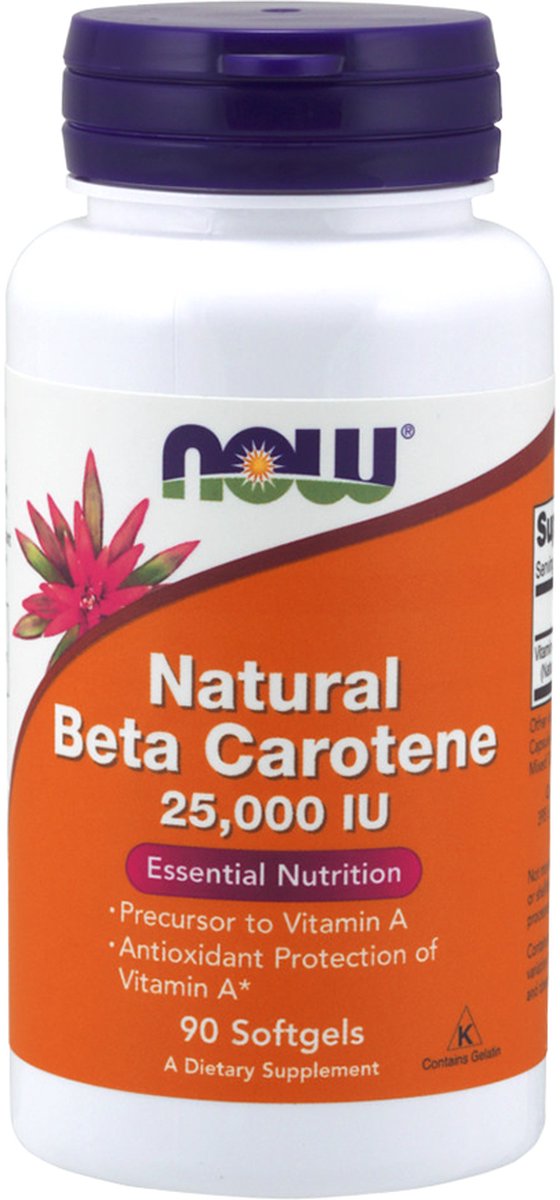 NOW Foods - NAT Beta Carotene 25.000 (90 softgels)