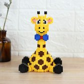 Balody Giraffe (zittend) - Nanoblocks / miniblocks - Bouwset / 3D puzzel - 1250 bouwsteentjes - Balody 16083