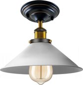 Plafondlamp Modern Industrieel Vintage Stijl Metalen Inbouwplafondlamp - wit