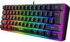 HXSJ V700 RGB Membraan bedrade gaming toetsenbord - 61keys - Qwerty - Zwart
