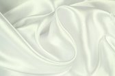 50 meter satijn stof - Wit - 100% polyester
