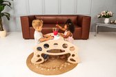 W&H houten schommeltoestel en kindertafel - Kindermeubels - Peuter tafel en stoel - speelmeubel -Kindertafel voor 2-8 jaar