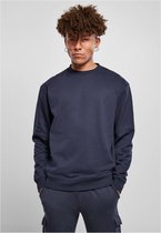 Urban Classics - Basic Crewneck sweater/trui - 5XL - Blauw
