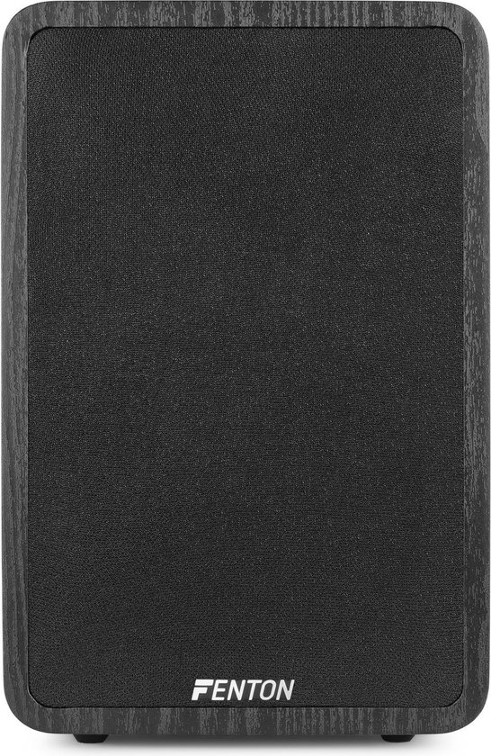 Boekenplank speakers - Fenton SHFB65 - Zwarte hifi speakers 6,5'' - 200W - 2-weg
