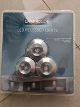 Livarnolux 3 LED inbouwspots