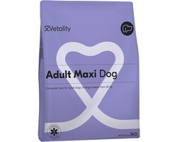 Vetality Hondenvoer Adult Maxi - 3 kg - Hondenbrokken - Volwassen Honden van Grote Rassen - Licht Verteerbaar - Gezonde Spijsvertering