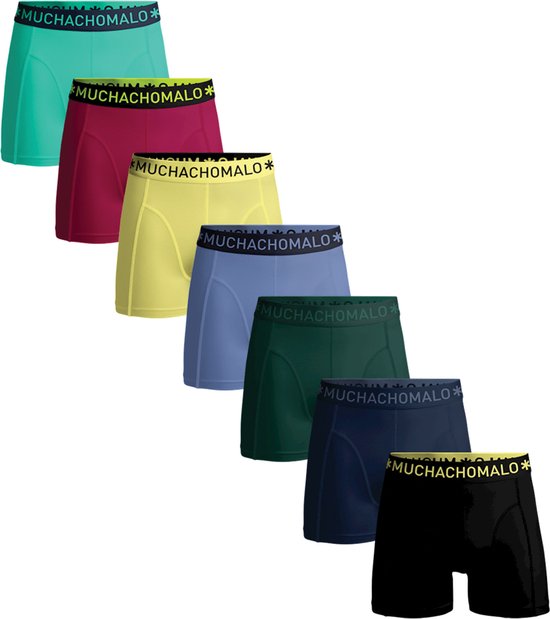 Muchachomalo Heren Boxershorts - 7 Pack - Maat M - 95% Katoen - Mannen Onderbroeken