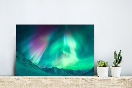 Symphony of Northern Lights Aluminium 30x20 cm - petit - Tirage photo sur Aluminium (décoration murale en métal)