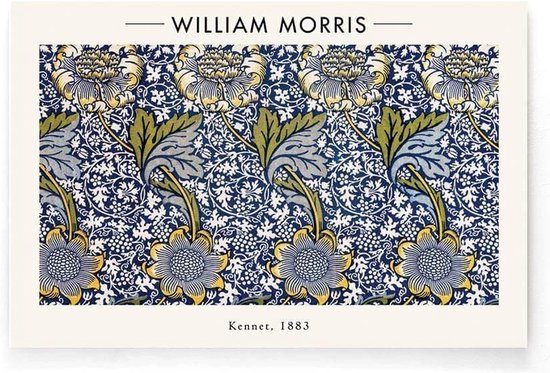 Walljar - William Morris - Kennet - Muurdecoratie - Poster