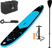 Planche de stand up paddle gonflable bleu & noir 285 cm 100 kg max - Pacific - Pack complet planche, accessoires et housse de téléphone waterproof