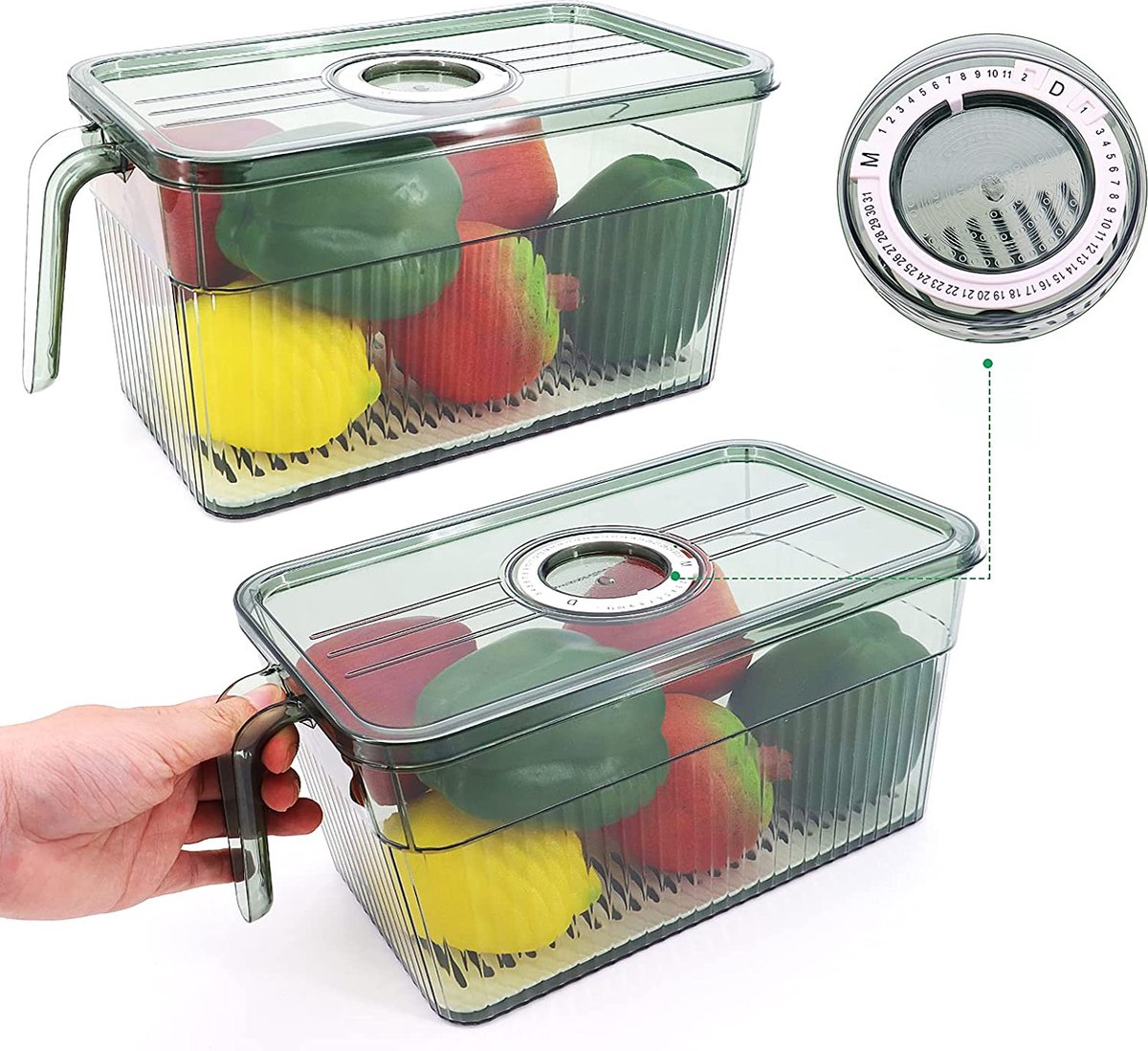 Bugucat Fridge Organisers 6 Packs, Fridge Storage Organiser