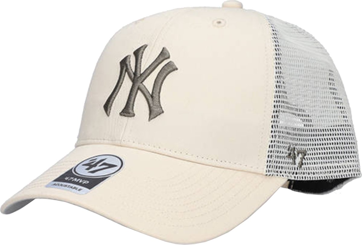47 Brand MLB New York Yankees Branson Cap B-BRANS17CTP-NTI, Mannen, Beige, Pet, maat: One size