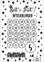1x - Aftelkalender Sint & Piet - RONA DESIGN® - Kalender - Aftellen -  Sinterklaas -... | bol.com