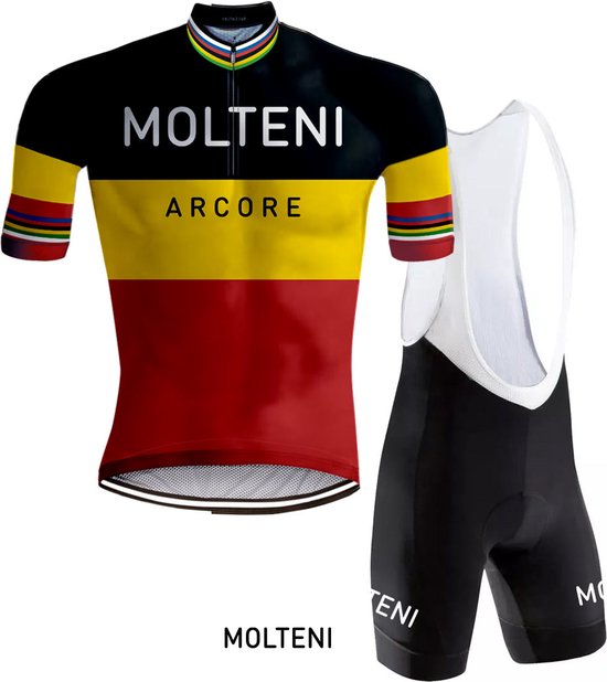 Kit Cyclisme Rétro Molteni Champion de Belgique Jaune Rouge Zwart -  REDTED(S) | bol.com