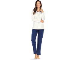 Ascafa Pyjama 'Lovely Hearts' - Wit - Maat 50