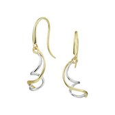 Magnifiques boucles d' Boucles d'oreilles pendantes en or Wit 14 carats