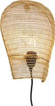 QAZQA nidum - Oosterse Wandlamp voor binnen - 1 lichts - D 10 cm - Goud/messing - Woonkamer | Slaapkamer | Keuken