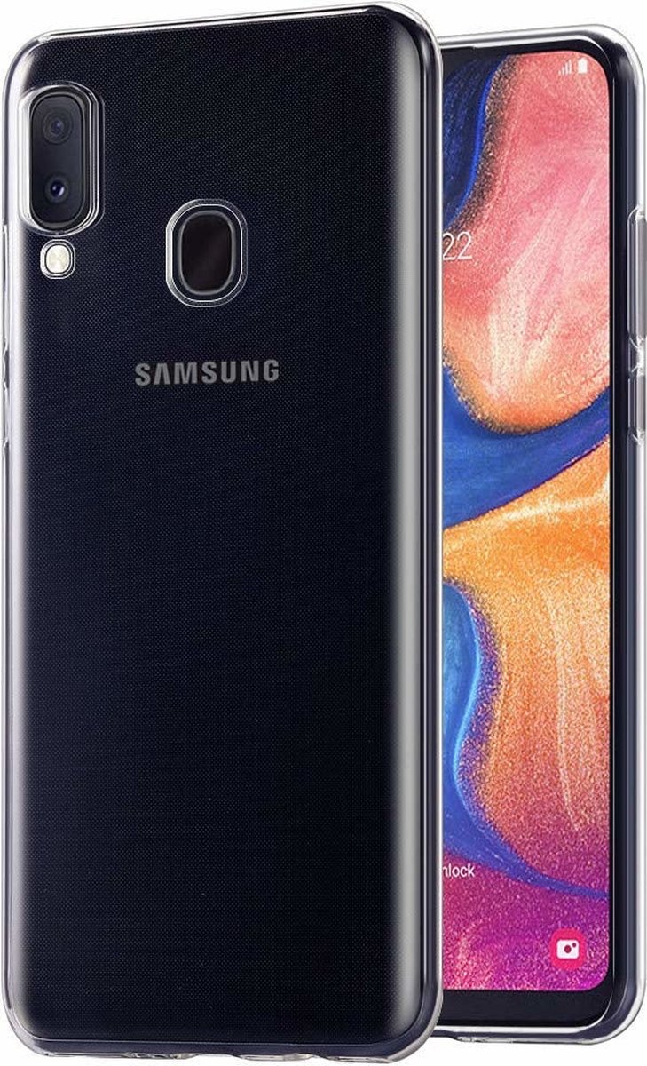 Shock Proof Case - Telefoonhoesje - Doorzichtig Hoesje voor Samsung A20E - Transparant Wit