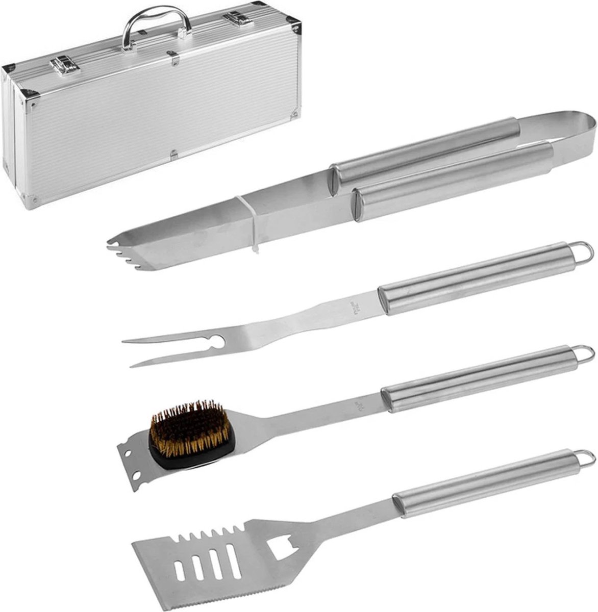 Starie® Luxe Barbecue Set - Barbecue Tang - Barbecue Gereedschap in Koffer - Barbecue Accesoires - Barbecue Borstel