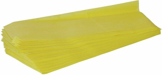 Stofwisdoek polypropyleen 55-grams 25x60 cm geel 500 stuks