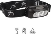 Lampe frontale Hen Sportsgear LED , rechargeable par USB, 2 positions avec capteur de main – 200 Lumen