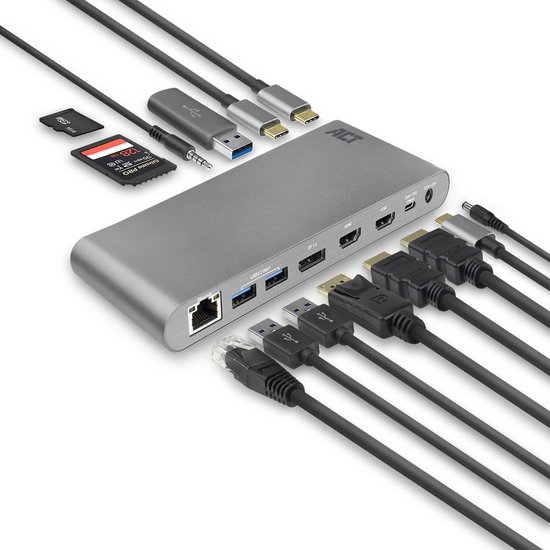 Station d'accueil USB-C pour 1 moniteur HDMI, Ethernet, USB-A