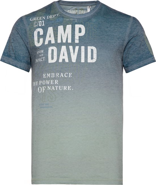 Camp David shirt BlauwM