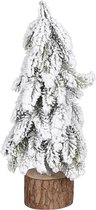 House of Seasons Kerstboom - H30 x Ø10 cm - Groen Frosted