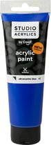 Acrylverf - Blauw Ultramarine Blue (#42) - Semi Dekkend - Creall Studio - 120ml - 1 fles