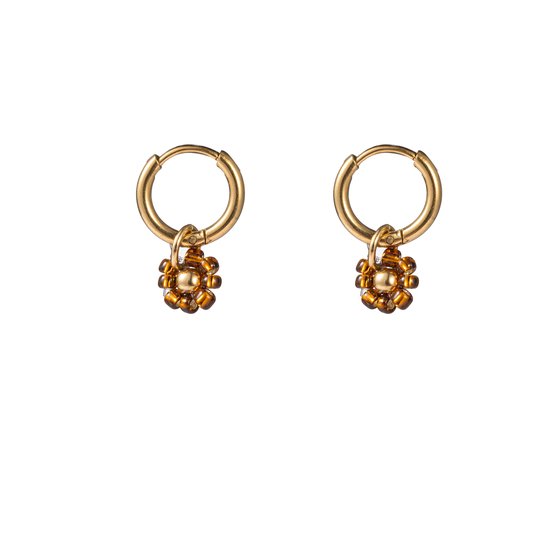 Boucles d'oreilles pendantes d'Oreilles Go Dutch Label Bloem E2343-7