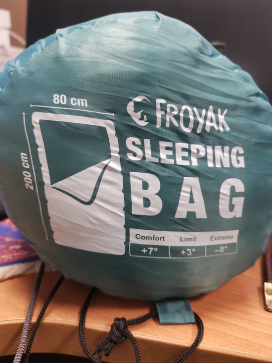 FROYAK SLEEPING BAG BLAUW/GROEN