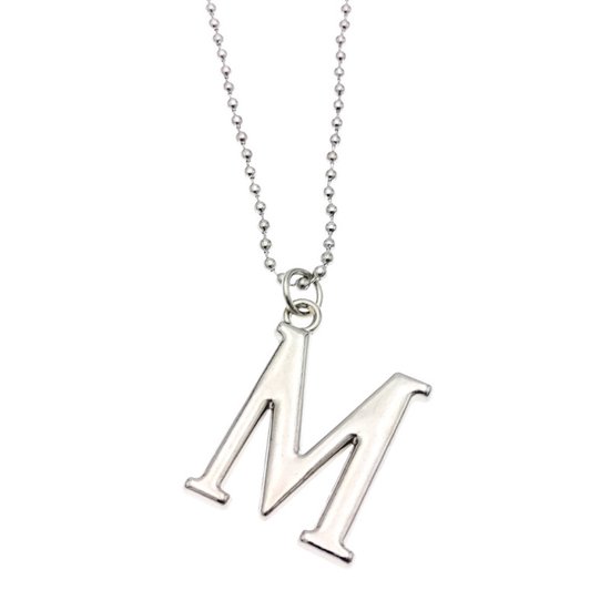 Collier avec lettre - M