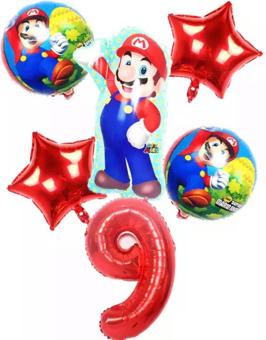 Super Mario folie ballon verjaardags decoratie  ballon feestaccessoires Mario ballon decoratie