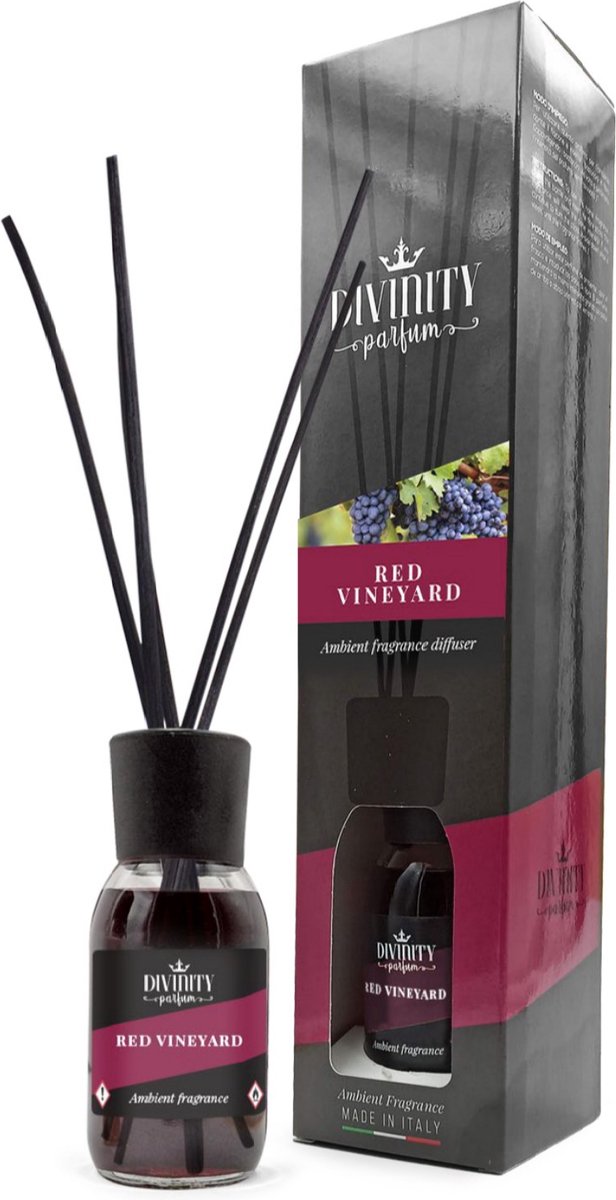 Divinity Aroma Diffuser - Geurstokjes - Red Vineyard - Made In Italy