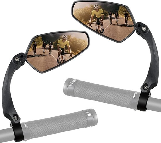 Foto: Fietsspiegel ebike achteruitkijkspiegel 360 draaibaar voor bijna alle fietsen geschikt inc inbussleutel