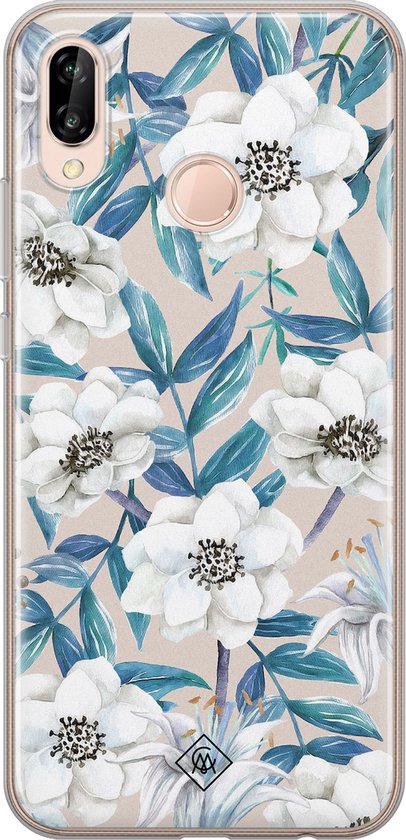 Coque Huawei P20 Lite (2018) - Touche de fleurs - Coque de téléphone en  Siliconen -... | bol.com