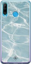 Casimoda® hoesje - Geschikt voor Huawei P30 Lite - Oceaan - Siliconen/TPU - Soft Case - Blauw - Water