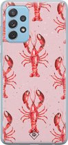 Casimoda® hoesje - Geschikt voor Samsung A52 (5G) - Lobster All The Way - Backcover - Siliconen/TPU - Roze