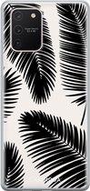 Casimoda® hoesje - Geschikt voor Samsung S10 Lite - Palm Leaves Silhouette - Backcover - Siliconen/TPU - Zwart