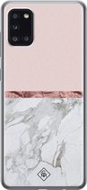 Casimoda® hoesje - Geschikt voor Samsung A31 - Rose All Day - Backcover - Siliconen/TPU - Roze