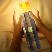 Lampe Minecraft - Torch Minecraft - Lumière Minecraft - Minecraft - LED - Rechargeable par USB
