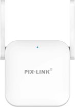 Pix-link Wifi Versterker Signaalversterker met RJ45-poort Wireless-N Booster - Wifi Repeater - Netwerk/Internet - wit