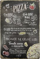 Wandbord - Pizza Recept - Het Recept Voor Heerlijke Pizza