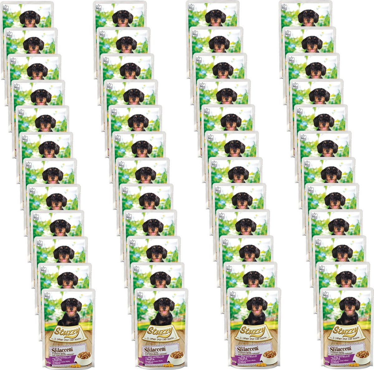 Stuzzy Stuzzy Pouch Adult 100 g - Hondenvoer - 48 x Kalfsvlees&Pasta