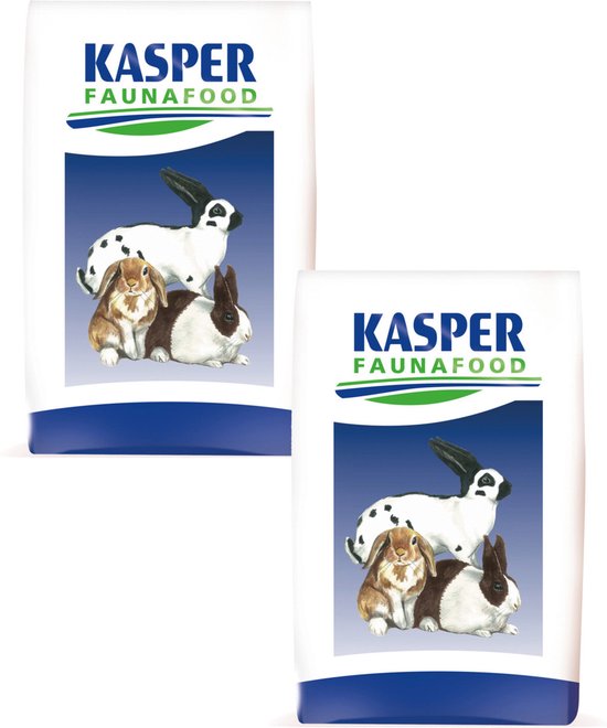 Kasper Faunafood Konijnenkorrel Hobby - Konijnenvoer - 2 x 20 kg